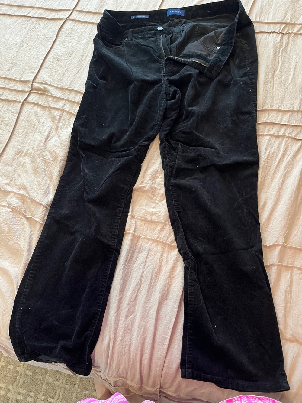 Talbots Black Corduroy Pants - Straight Leg